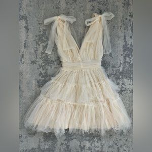 Pearl Tiered Tulle Dress